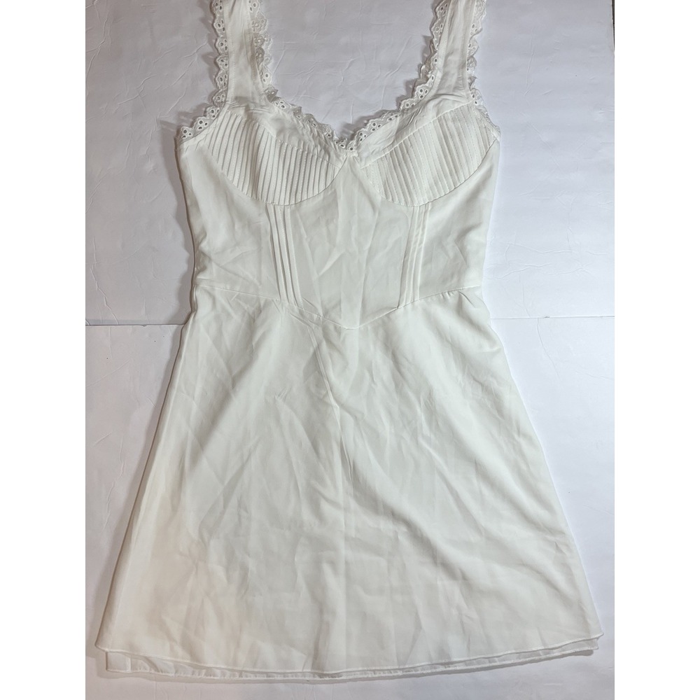 Sth Cute Babydoll Mini Dress, White, Size Small - Picture 7 of 16